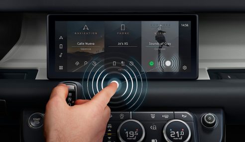 Jaguar Land Rover develops contactless touchscreen