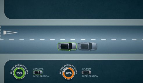 Jaguar Land Rover guides autonomous cars to reduce motion sickness