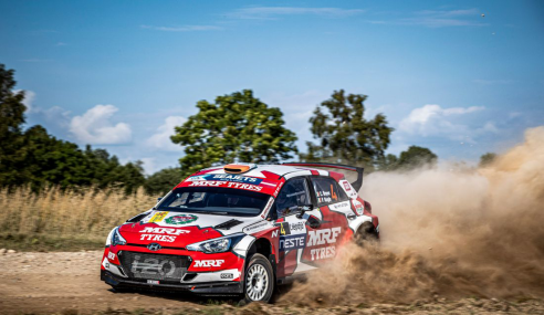 Team MRF Tyres impress in Latvia at Rally Liepaja