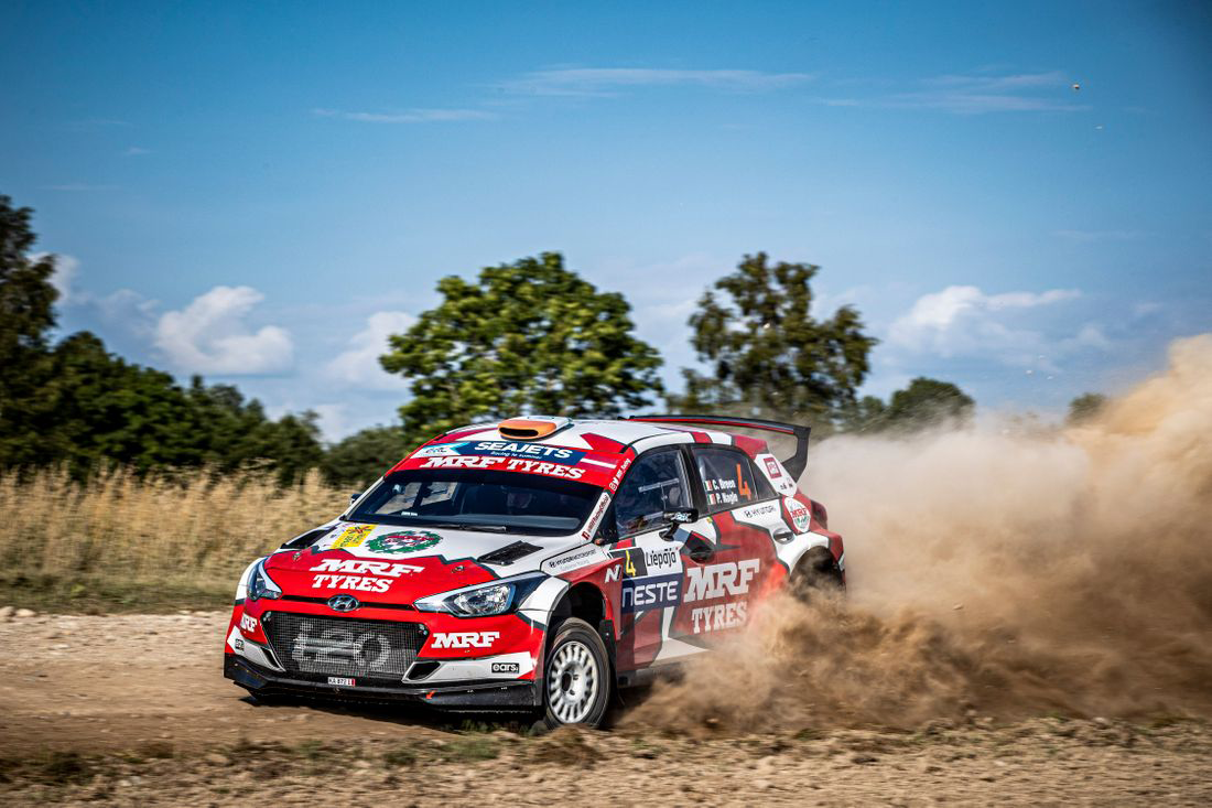 Team MRF Tyres impress in Latvia at Rally Liepaja