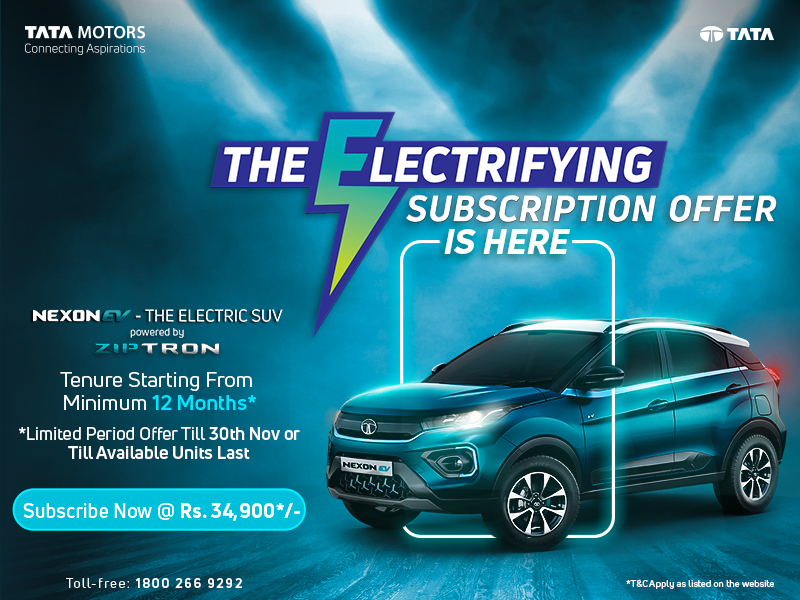Tata Motors introduces limited period subscription offer on Nexon EV