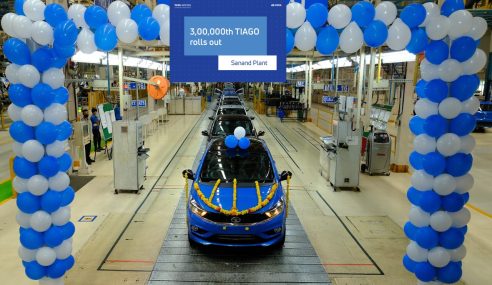 Tata Motors rolls out  3,00,000th Tiago from  Sanand facility