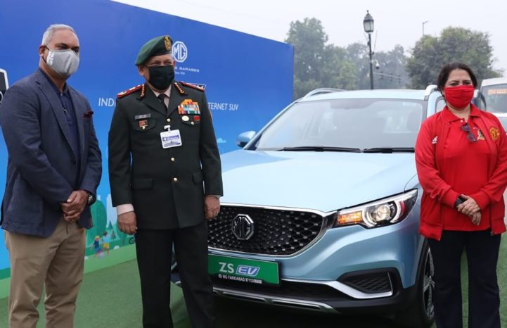 MG ZS EV participates in first-ever EV trial-run between Delhi and Agra
