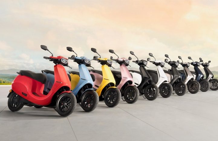 Ola Scooter to be offered in 10 colours