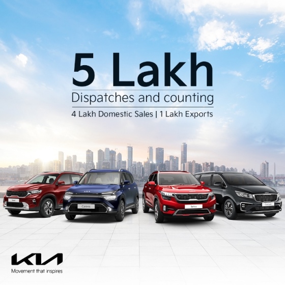 Kia India crosses 5 lakh dispatches