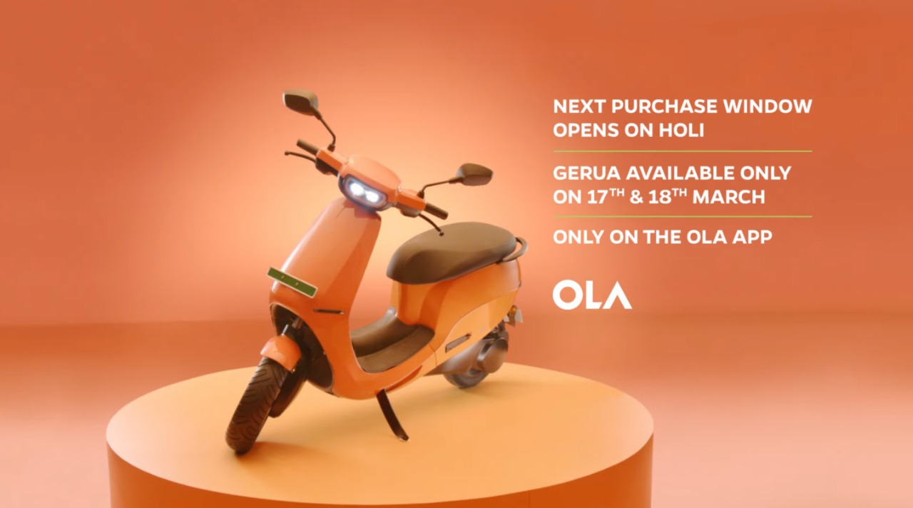 Ola Launches special edition color “Gerua” for S1 Pro on Holi