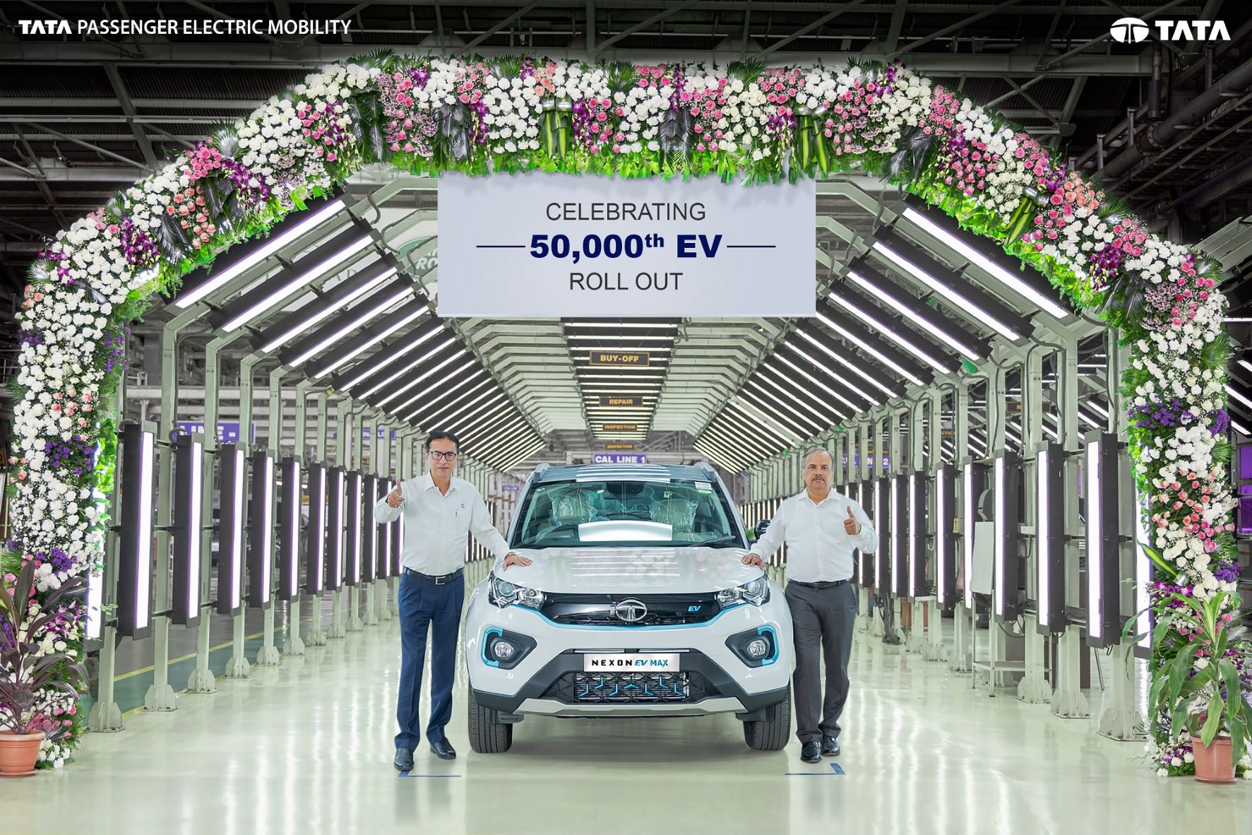 Tata Motors rolled-out its 50000th EV