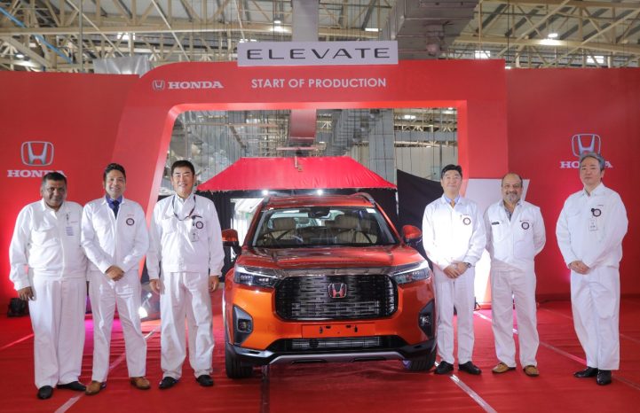 Honda Cars India begins production of its mid-size SUV Honda Elevate