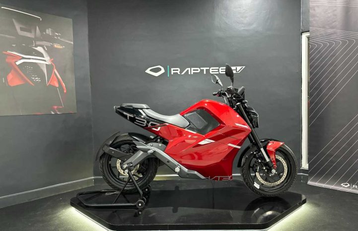 Raptee.HV Launches India’s First High-Voltage Electric Motorcycle T 30 compatible with Car charging stations