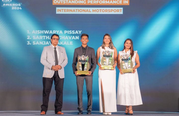 Sanjay Takle honoured by FMSCI for his 2024 international podium finishes