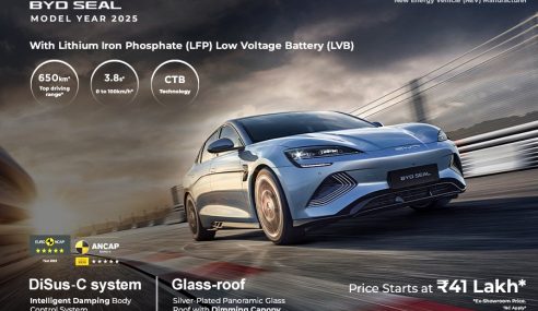 BYD India announces pricing for the 2025 Model Year BYD SEAL