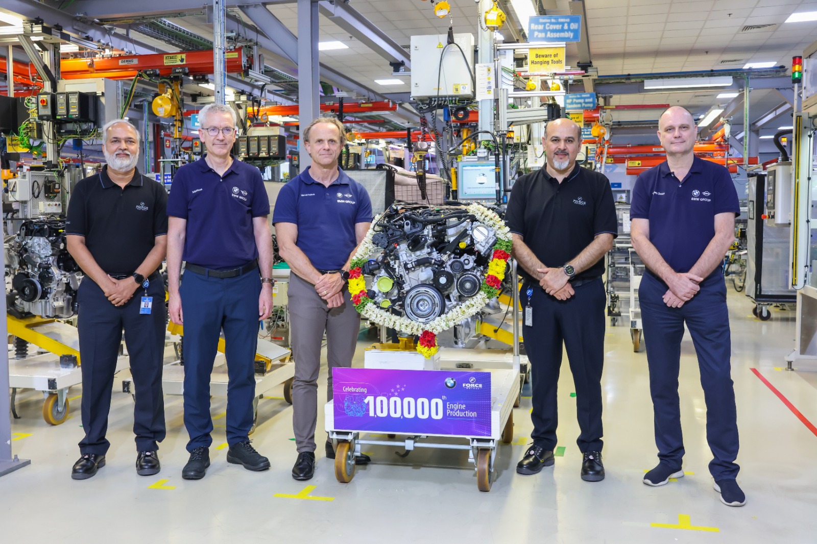 Force Motors along with BMW Group India Celebrates the Roll-Out of its 100,000th engine from the Chennai Plant
