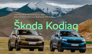 Škoda Kodiaq becoming the first petrol-powered SUV from India to reach the North Face Base Camp of Mount Everest